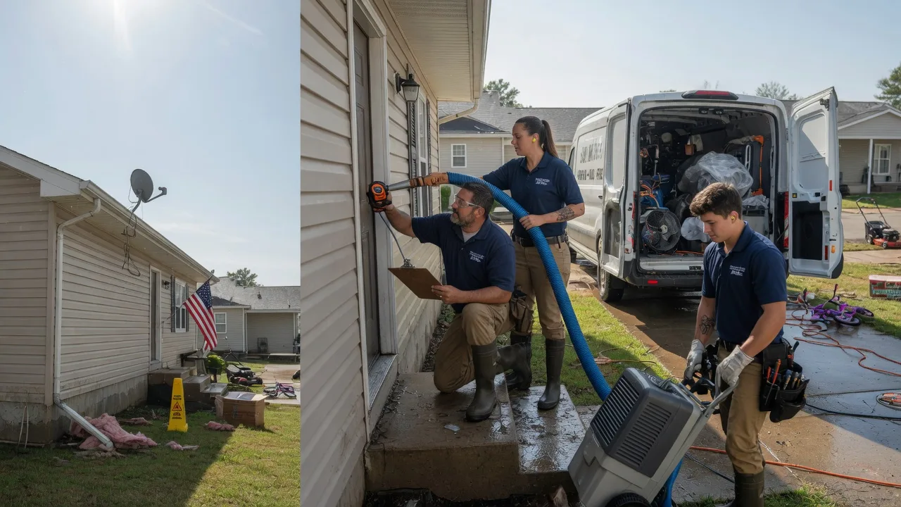 Ceiling Water Damage Restoration in Tyndall, SD near me